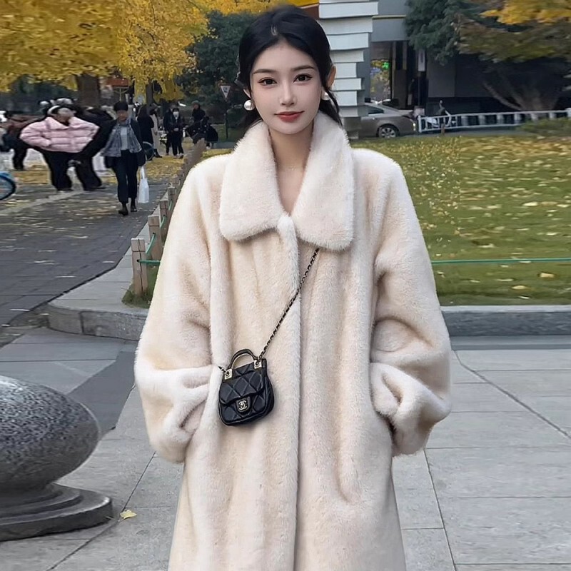 Chlenady Mink Fur Coat for Women, Winter Long Style, High-End, Elegant, Age-Reducing, Super Beautiful, Fur Integrated, Stylish Coat Chlenady Mink Fur Coat for Women, Winter Long Style, High-End, Elegant, Age-Reducing, Super Beautiful, Fur Integrated, Stylish Coat