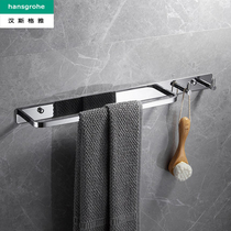Hansgeysimplicity about full copper wool towels Bathroom Single Pole With Hook Bath Towels Towel Ring Hotel Light Lavish Shelve