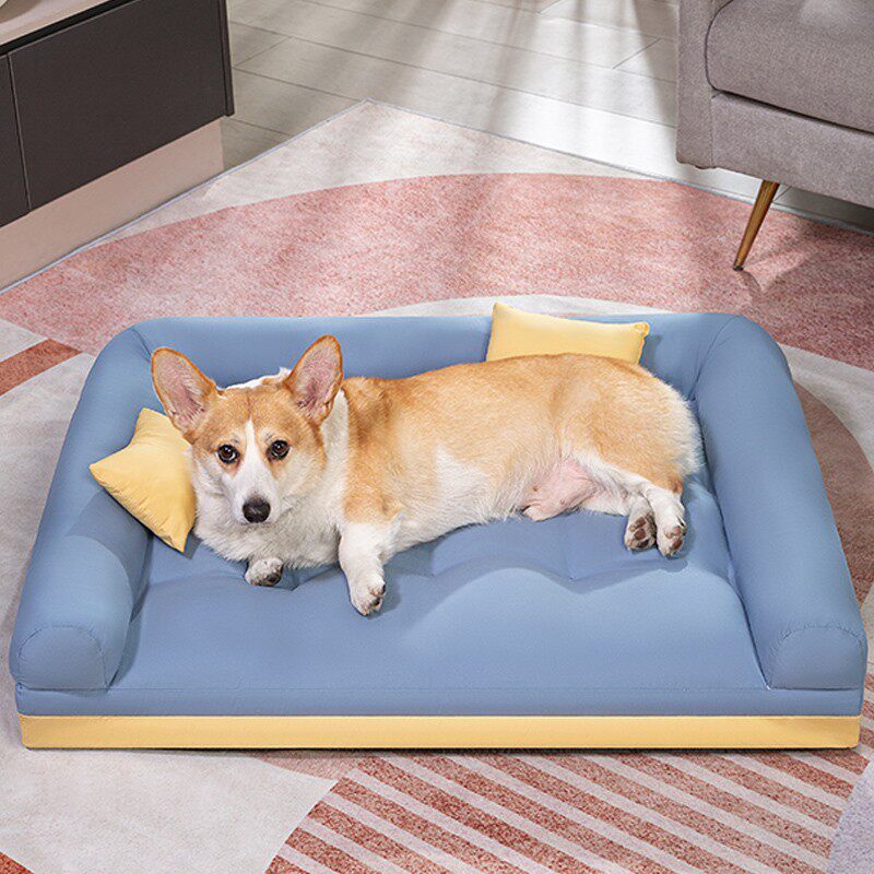 Dog kennel winter warm dog bed small and medium dog corgi net red cat kennel four seasons universal sofa bed pet supplies