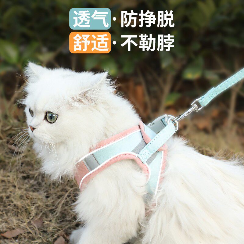 Kitty Traction Rope Vest Type Chest Holding Baby Bag Out Kitty Special Anti-Escape Cat Rope Bolt Cat Chain Sub Supplies