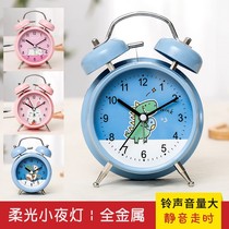 Alarm clock strong wake-up (ring oversized) alarm clock student alarm bell Net red dormitory bedside luminous mute creative