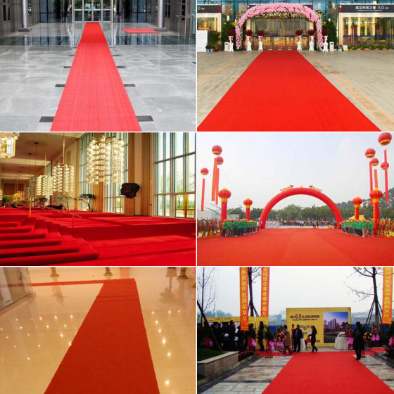 Zhenai red carpet store entrance opening one-time wedding wedding red carpet exhibition stage thickened anti-slip