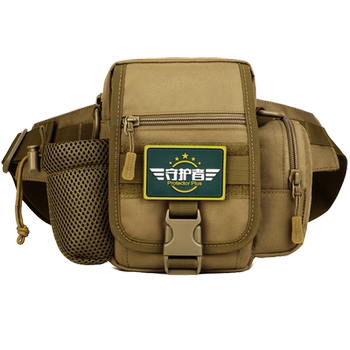 Multifunctional canvas outdoor tactical running sports waist bag