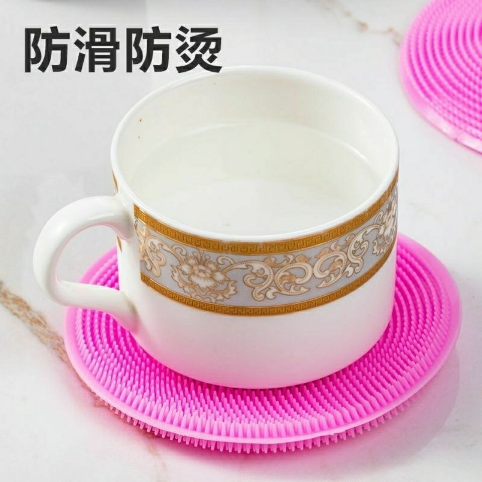 Multifunctional silicone dishwashing cloth non-stick oil kitchen special washing pot brush dishwashing artifact Baijie cloth washing pot brush rag