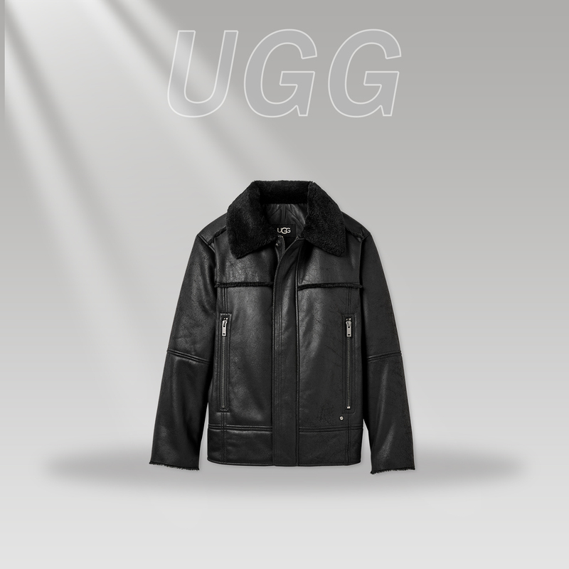 Ugg Genuine 26 Autumn and Winter Men's Comfortable and Fashionable Trendy Lapel Zipper Long-Sleeved Jacket Top 1172192 Ugg Genuine 26 Autumn and Winter Men's Comfortable and Fashionable Trendy Lapel Zipper Long-Sleeved Jacket Top 1172192