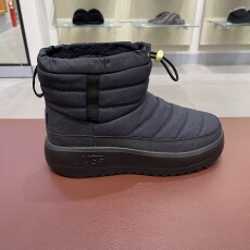 Ботинки мужские ugg2023冬季新款男士休闲舒适纯色厚底弹力鞋带拴扣迷你靴1146714