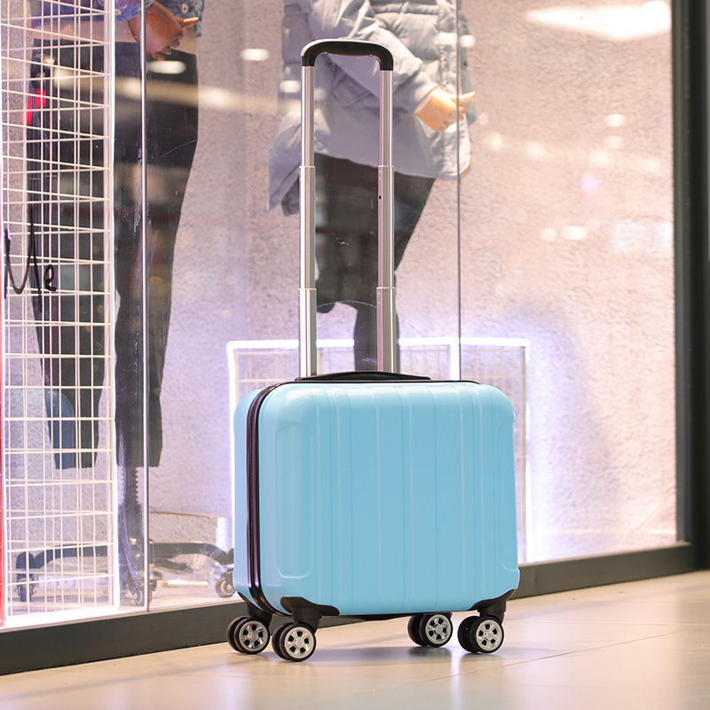 Mini suitcase lightweight small boarding pull bag 20 female password travel box 18 inch Han edition