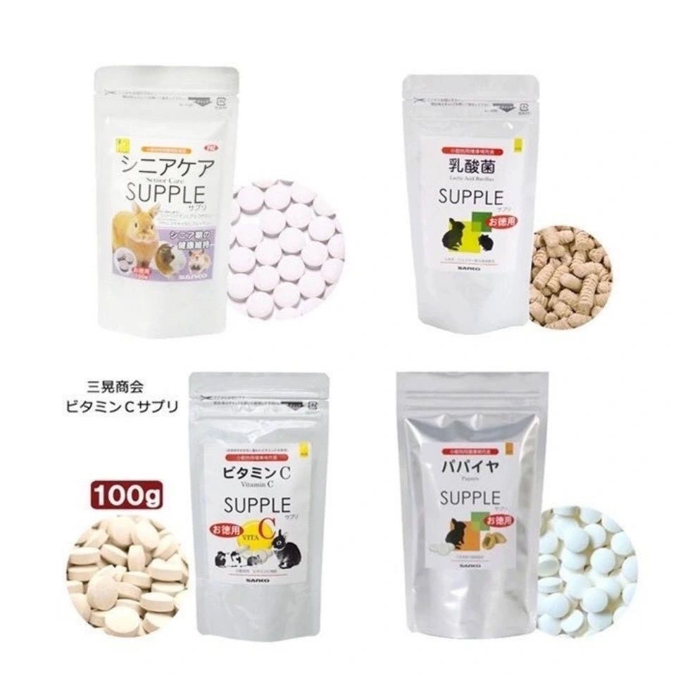 Spot Japanese products high lactic acid bacteria granules papaya joint vc pill rabbit chinchilla hamster flower branch rabbit health care intestine