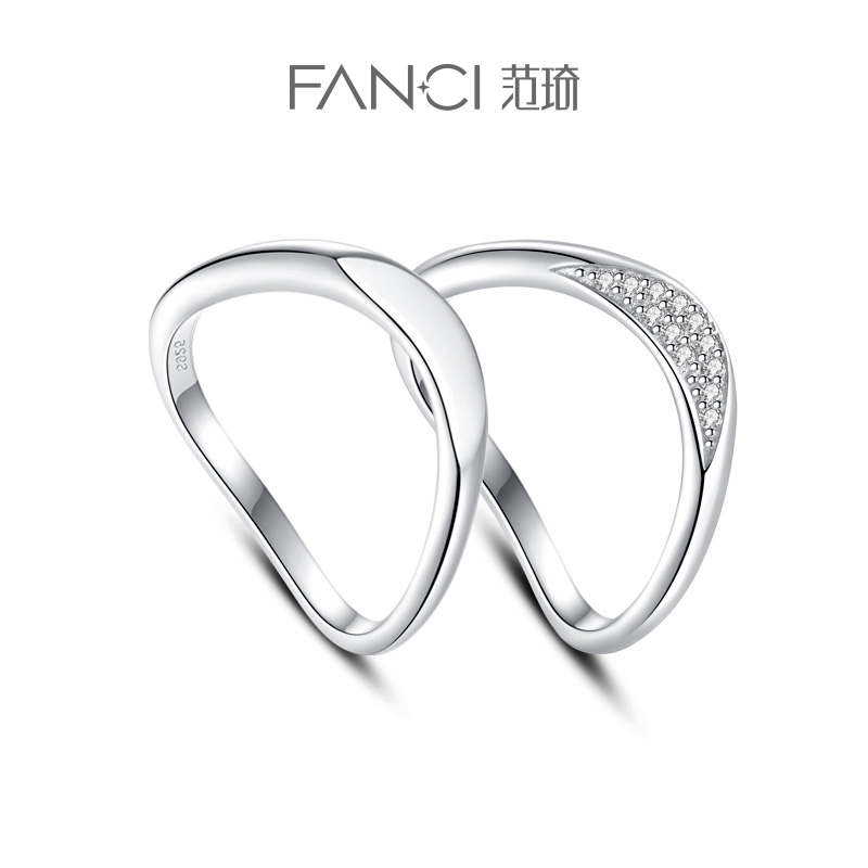 Fanci Fan Qi silver decoration (Mobius series) Chrono love lovers to the ring female fashion personality-Taobao