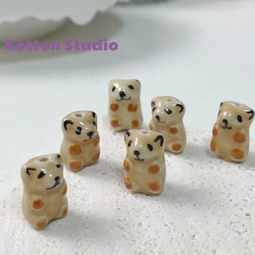 Керамическая милая кукла с бусинами ручной работы, аксессуар с аксессуарами, ручка, ожерелье, «сделай сам»