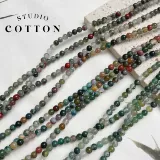 Агатовая натуральная вода, украшение-шарик, браслет, аксессуары, 4мм, Индия, «сделай сам»