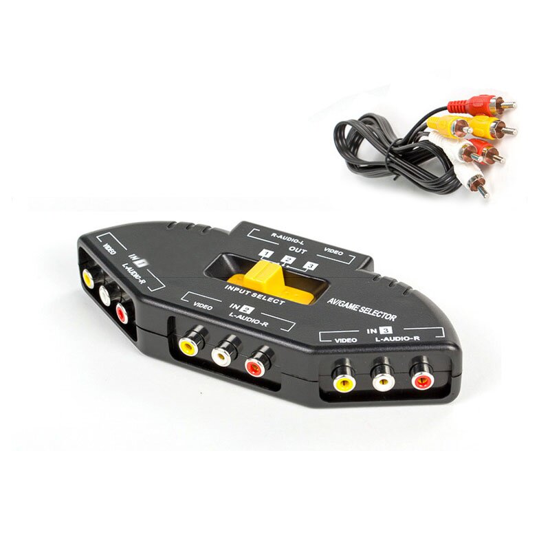 揭秘！此神器让多硬件轻松共享电视屏幕，三色莲花切换器太强了。