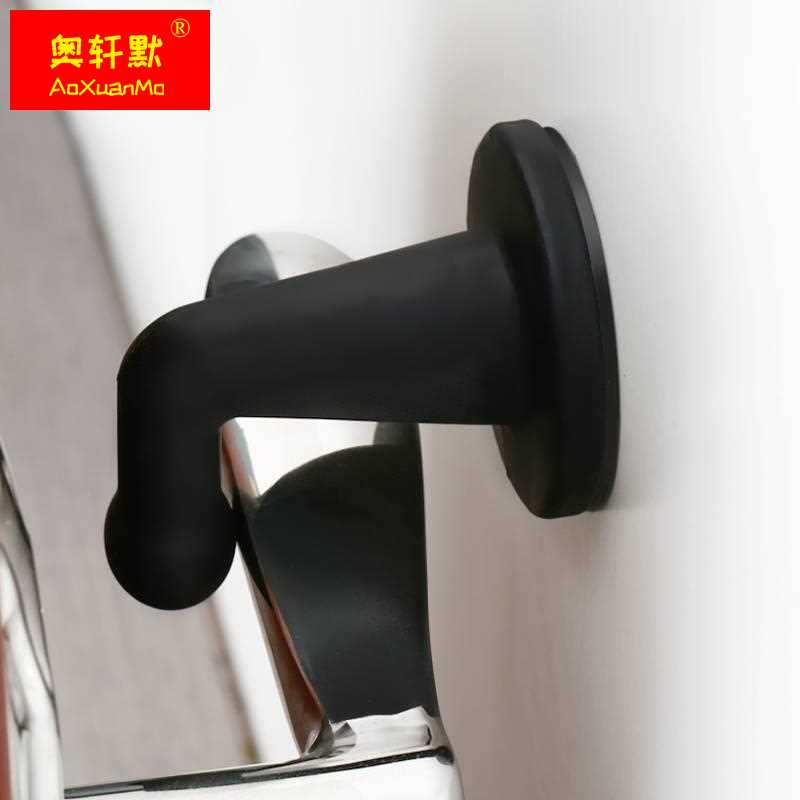 Resistance door suction-free perforated silicone anti-banging door hook 5367 suction door stopper sanitary door bumper suction ground-level door windproof-Taobao