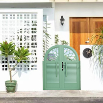 Aluminum alloy courtyard door outdoor garden small door modern iron villa courtyard door rural self-built house courtyard door