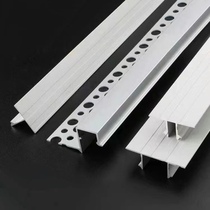 Plasterboard closing T profile Z shaped shaded slit suspension suspended ceiling anti-cracking aluminium groove single double T closed side aluminium strip