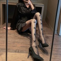 Lace socks Spice Girls Side Crossing Children Middle Rank Leggings stockings Korean version