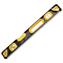 Deli level high-precision flat water level small ruler mini strong magnetic solid cast aluminum alloy