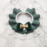 Зеленый наряд маленькой принцессы, слюнявчик, шарф, украшение для ногтей, аксессуар