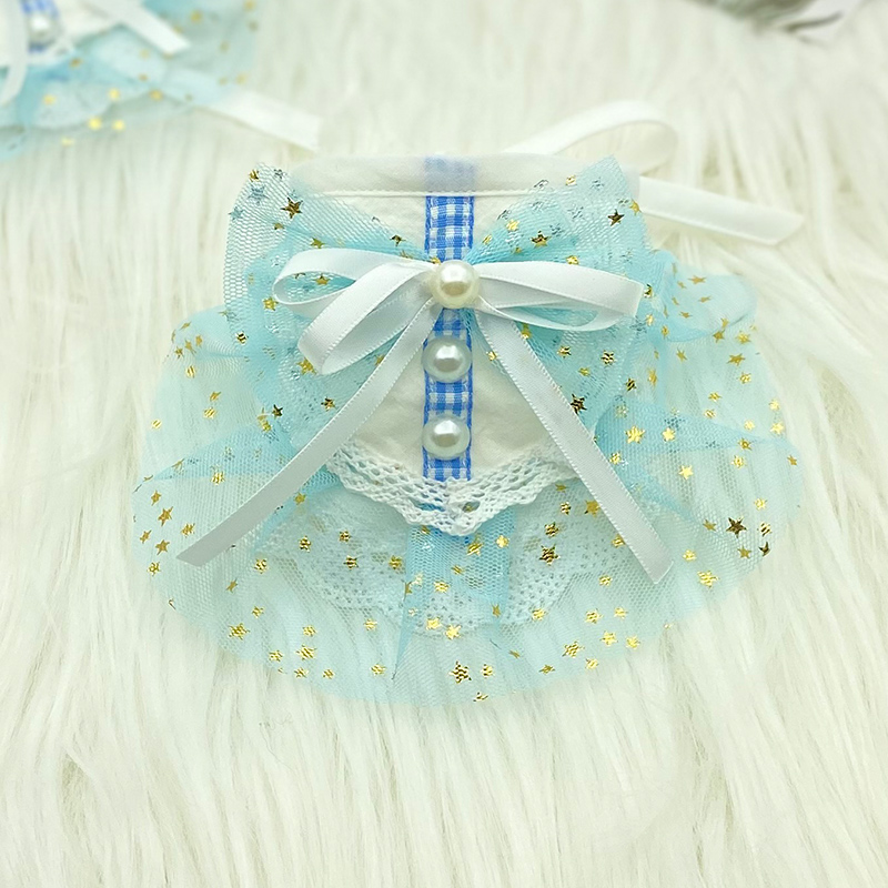 Pet Scarf Dog Triangle Scarf Small Dog Cat Saliva Towel Summer Lace Decoration Pomeranian Scarf Saliva Pocket