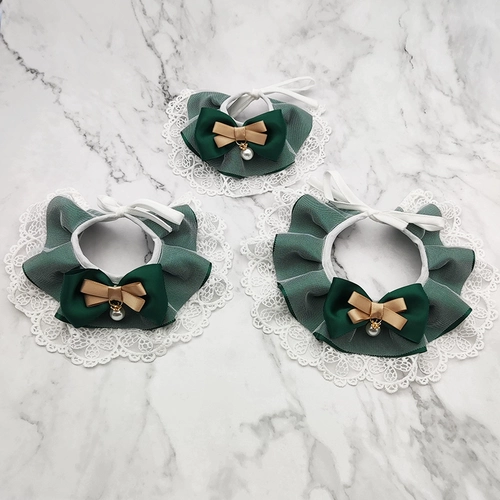 Зеленый наряд маленькой принцессы, слюнявчик, шарф, украшение для ногтей, аксессуар