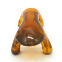 Amber Magic Scorpion Brush Mate Bladder Warp Scraping Plate Massage Dog Acupoint Manual Massager Resin Honey Wax Large