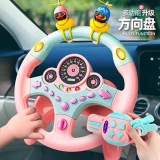 Volante copiloto para niños, asiento trasero para bebé, simulación de coche, conducción para novia, juguete educativo