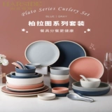 Керамическая японская креативная посуда, комплект для домашнего использования, простой и элегантный дизайн, популярно в интернете