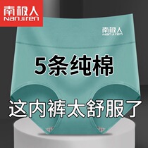 Antarctic lady underwear women in high waist cotton antibacterial crotch 100 % cotton large - yard girl triangle shorts