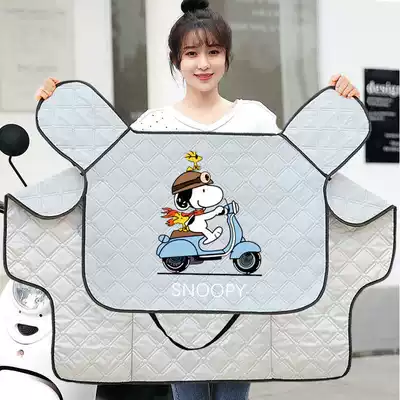 Electric car windshield summer waterproof sunscreen cover heat insulation and breathable electric bicycle sunshade motorcycle windshield