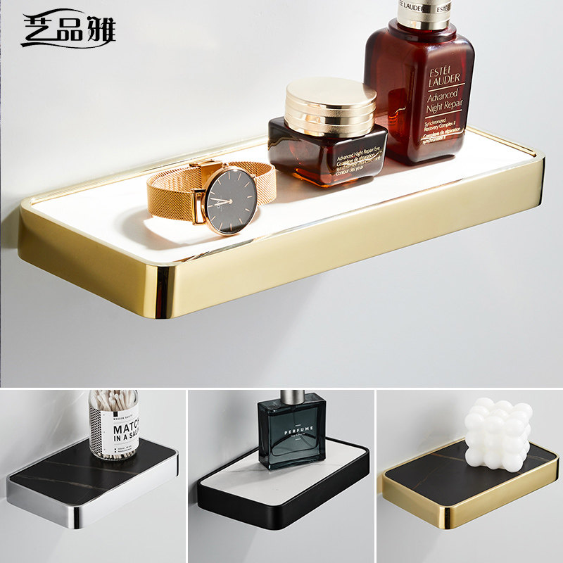 Rock plate Makeup Room Shelve Mirror Front Cosmetic Gargling Cup Wash Stand Lined wall Wall-mounted Bathroom containing shelf