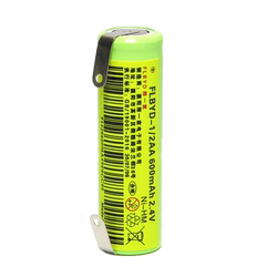 FLBYD 원본 1/2AA 2.4V 충전식 배터리 600mAh Philips Pentium Flying Razor 배터리에 적합합니다.