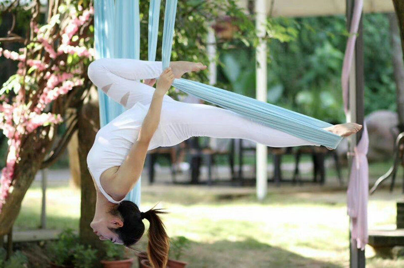 Аксессуары для йоги 加厚布2.8x5米反重力空中瑜伽吊床yoga swing弹力吊床aerial yoga OTHER