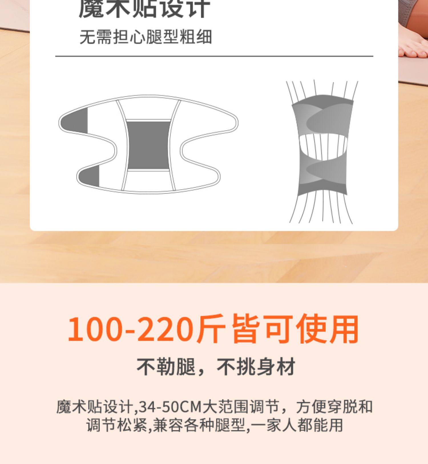 【中国直邮】muselove 慕诗爱 加热按摩护膝 膝盖热敷  关节理疗按摩仪  保暖老寒腿加热艾灸疼痛神器  2只装