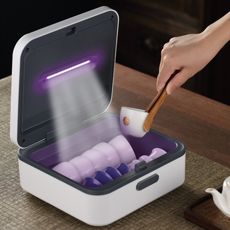 Tea set containing box portable drain anti-dust tea cup Easy minimalist Home Small office Gongfu tea furniture