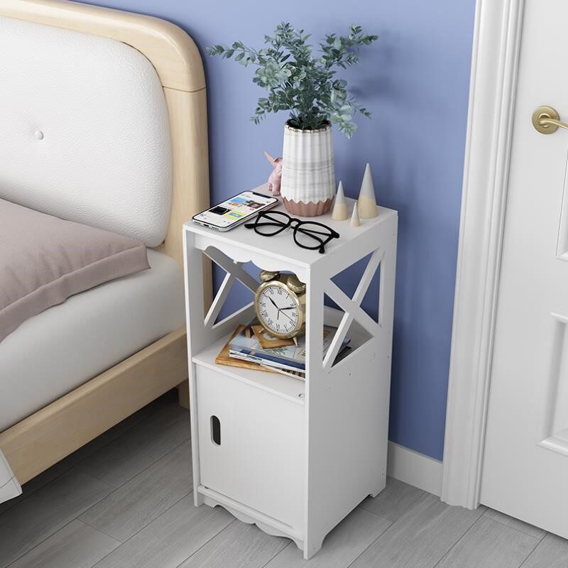 Small size bedside table mini Nordic bedroom rack modern storage cabinet bedside cabinet small cabinet simple