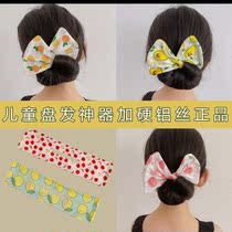 Long hair summer artifact children lazy twisting hair curler new sweet bow hair artifact ball head