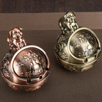 Zodiac Creative ashtray Home Office Anti-flying ash upscale light extravaganza with a national tide and a good quality