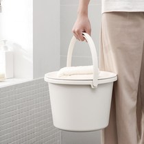 Home bucket washbasin suit with lid hand water storage basin bucket student Dormitory Laundry Barrel Wash Bucket Plastic Bucket