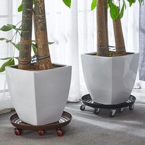 Special Thickened Metal Iron Baking Varnish Moving Flower Pot Trays Universal Wheels Flower Racks Chassis Potted Round Basin Base Rollers