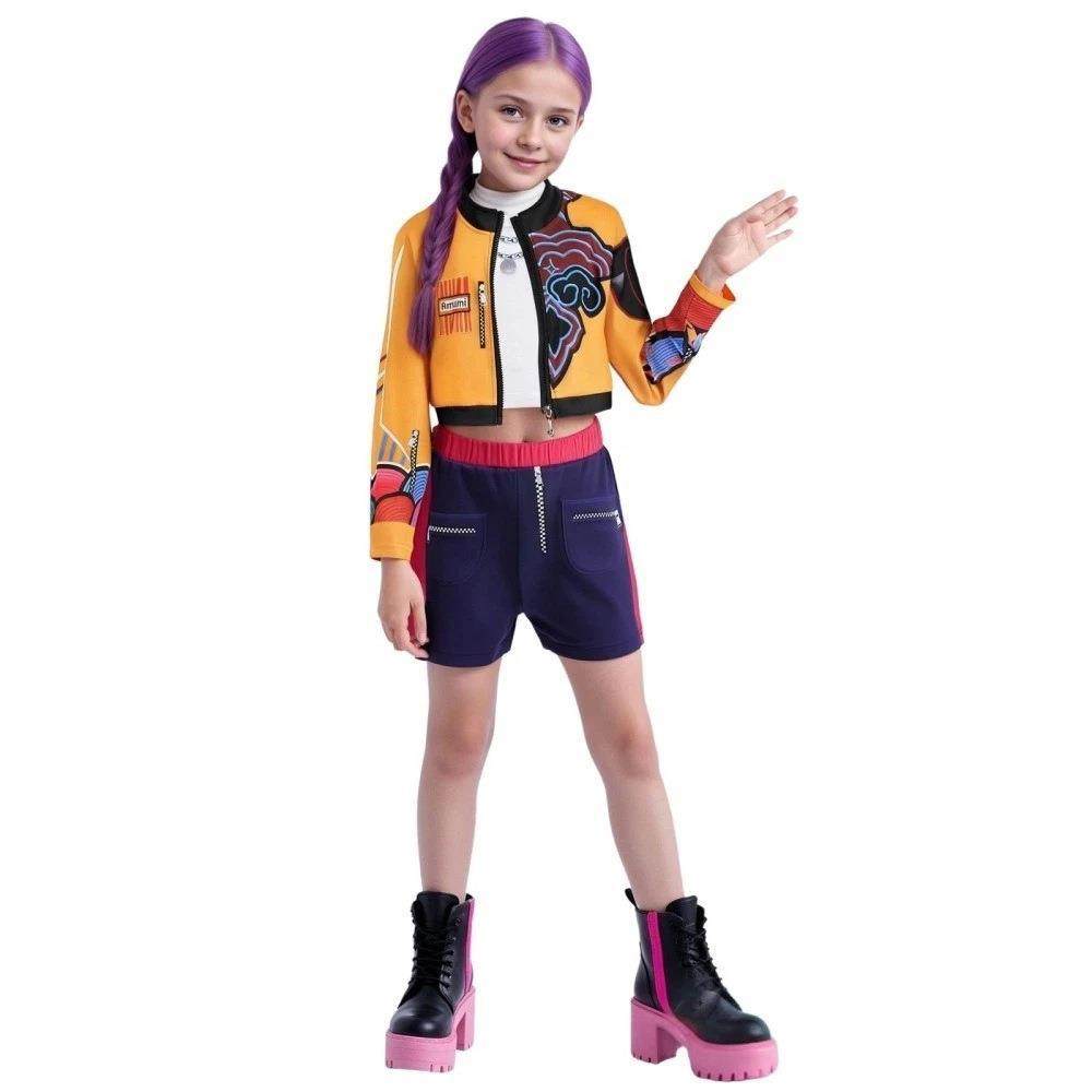 Halloween Cosplay Costume Kpop Hunter Girl Group Children's Clothing Merchandise Girls' Performance Outfit C Outfit Rumizoey