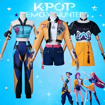 Halloween Cosplay Costume Kpop Hunter Girl Group Children's Clothing Merchandise Girls' Performance Outfit C Outfit Rumizoey