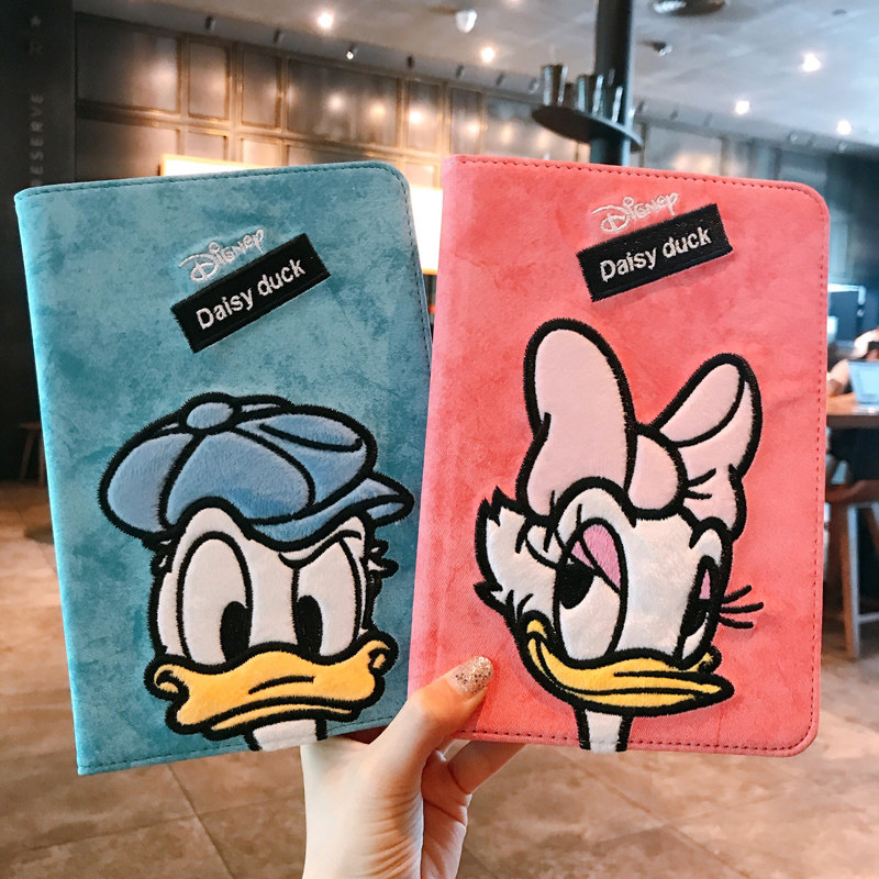 Embroidery suitable for flat iPad2020 new 10 2 inch protective sleeve Apple 2018 Cartoon computer air4 cute anti-fall mini5 Mini 4 silicone pro9 7 hair