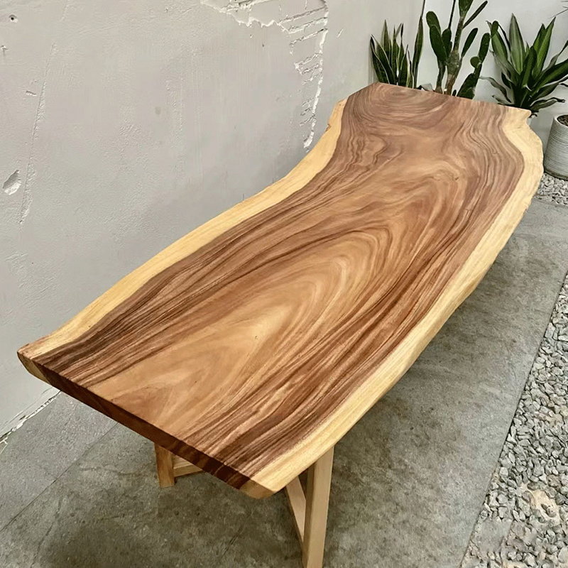 South American Walnuts Wood Large Plate Table Tea Table Log Desk Tea Desk Tea Plate Boss Table Natural Side Block