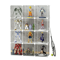 Car model display box large single model building block doll dust cover transparent doll stand display stand