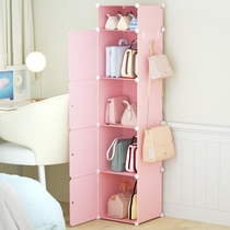Bag storage cabinet Finishing bag shelf shelf Floor dorm backpack bedroom household storage artifact