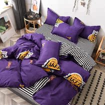 Kobe quilt cover four-piece school basketball bedding foreign trade quilt cover super soft warm air school Lakers style