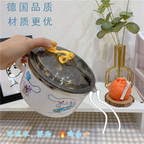 Sanrio jade cinnamon dog Kulomi Meletti 304 stainless steel instant noodle bowl with lid student female dormitory to play rice bowl