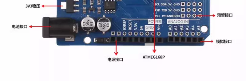 Tương thích với bảng phát triển Arduino uno r3 Bộ cảm biến vi điều khiển ATMEGA328P phần cứng nguồn mở