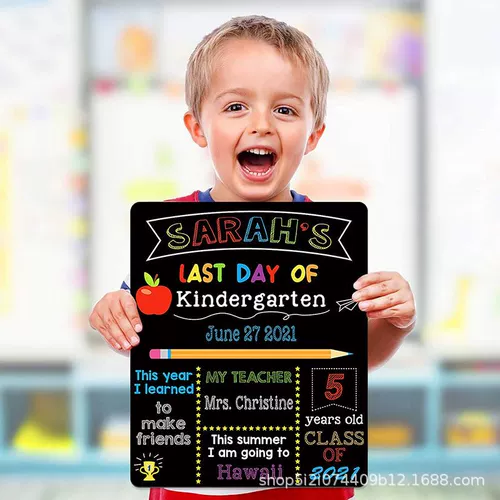 Крестная школа Открытие Blackboard return Sign Студент DIY Двойной доски объявлений День Планирование деревянной школы Рукопись по китайскому и английскому языку