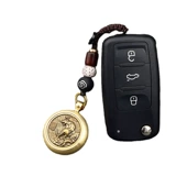 Браслет с одной бусиной, ручка, медное украшение в руку из грецкого ореха, брелок, подвеска, на удачу, китайский гороскоп